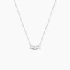 Collier Or Blanc Neely Diamants Synthétiques
