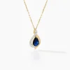 Collier Or Jaune Angelika Saphir
