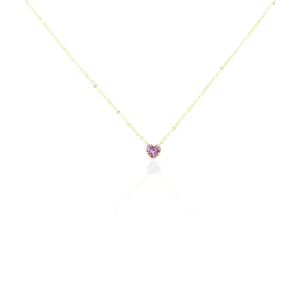 Collier Or Jaune Avaya Oxyde De Zirconium