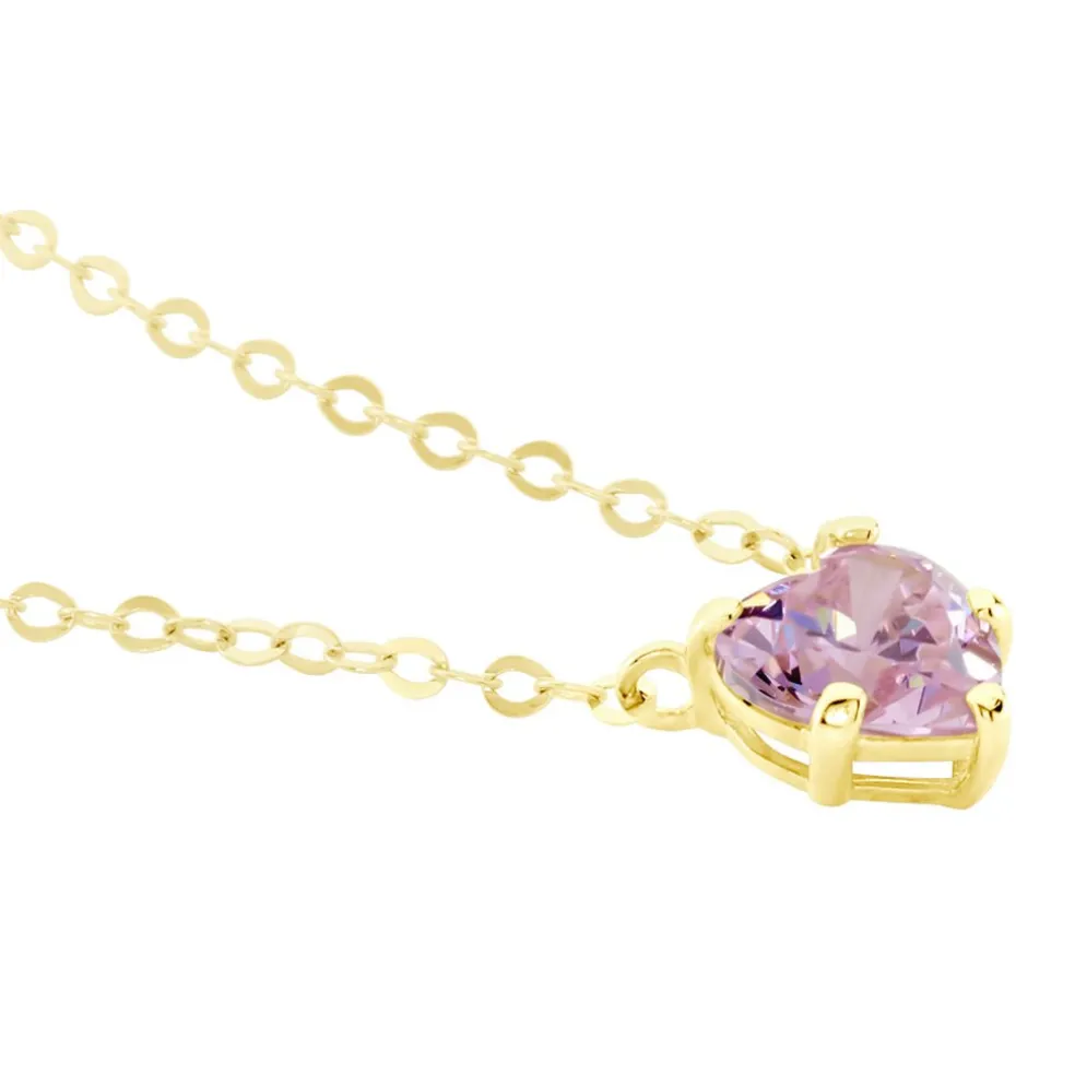 Collier Or Jaune Avaya Oxyde De Zirconium