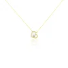 Collier Or Jaune Cagiris Oxydes Et Perle De Culture