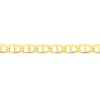 Collier Or Jaune Capucin Maille Marine