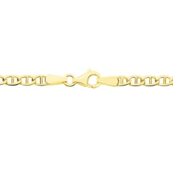 Collier Or Jaune Capucin Maille Marine