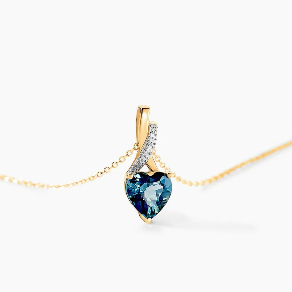 Collier Or Jaune Clothilde Topaze
