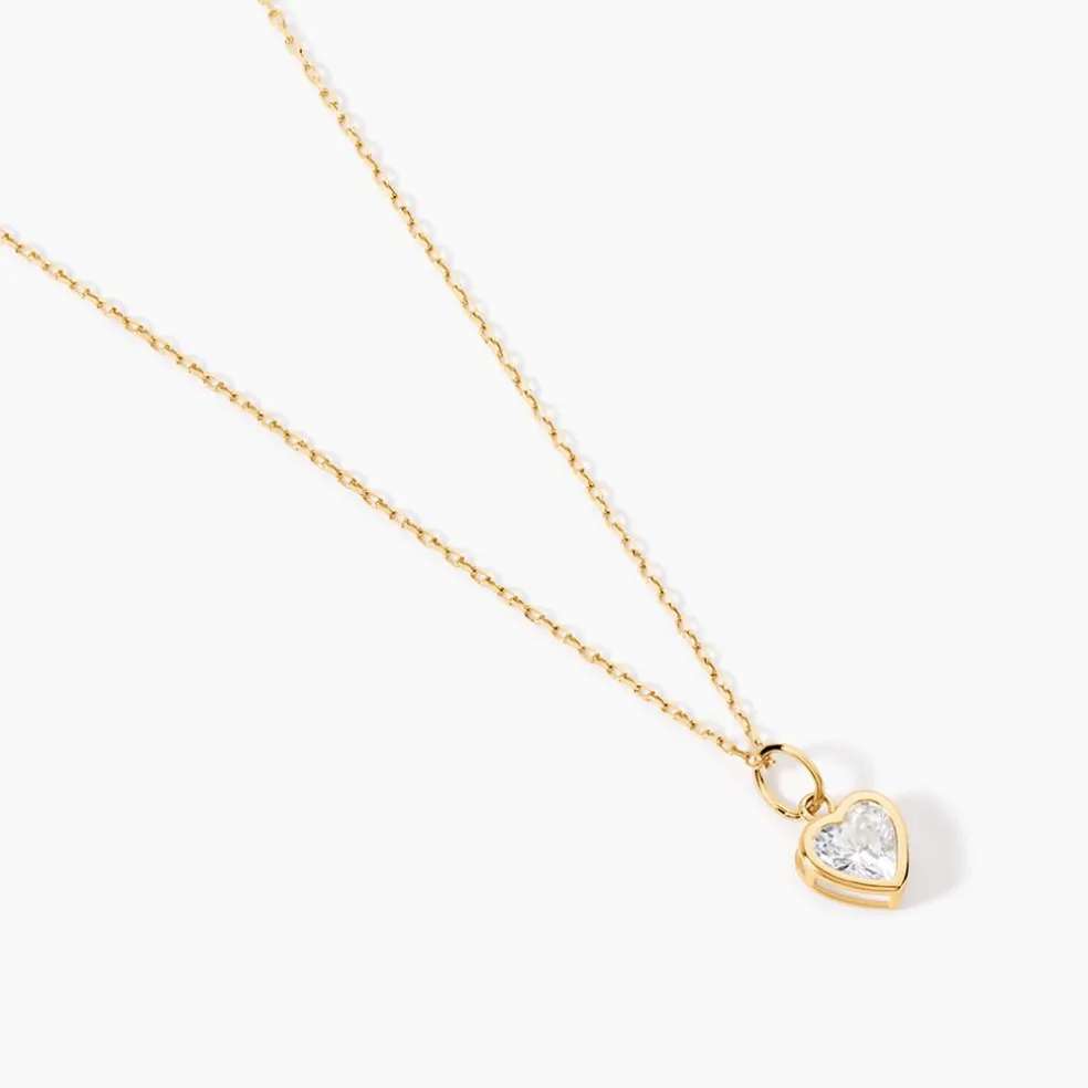 Collier Or Jaune Idony Oxyde De Zirconium