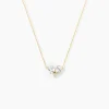 Collier Or Jaune Isidor Oxydes De Zirconium