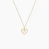 Collier Or Jaune Maximiliane Oxyde De Zirconium