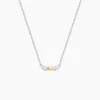 Collier Or Jaune Oxyde De Zirconium