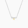 Collier Or Jaune Oxyde De Zirconium