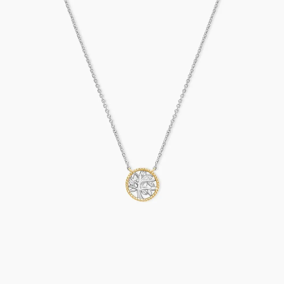Collier Or Jaune Oxyde De Zirconium