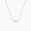Collier Or Jaune Oxyde De Zirconium