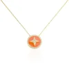 Collier Or Jaune Sweet Rosace Oxyde De Zirconium