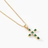 Collier Plaqué Or Gaea Pierre Synthétique