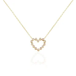 Collier Plaqué Or Jaune Danaë Oxydes De Zirconium