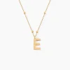 Collier Plaqué Or Jaune Lettra