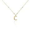 Collier Plaqué Or Jaune Lettra