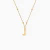 Collier Plaqué Or Jaune Lettra