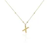 Collier Plaqué Or Jaune Lettra