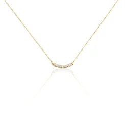 Collier Plaqué Or Kumb Oxydes De Zirconium