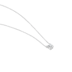Collier Ponama Or Blanc Oxyde De Zirconium