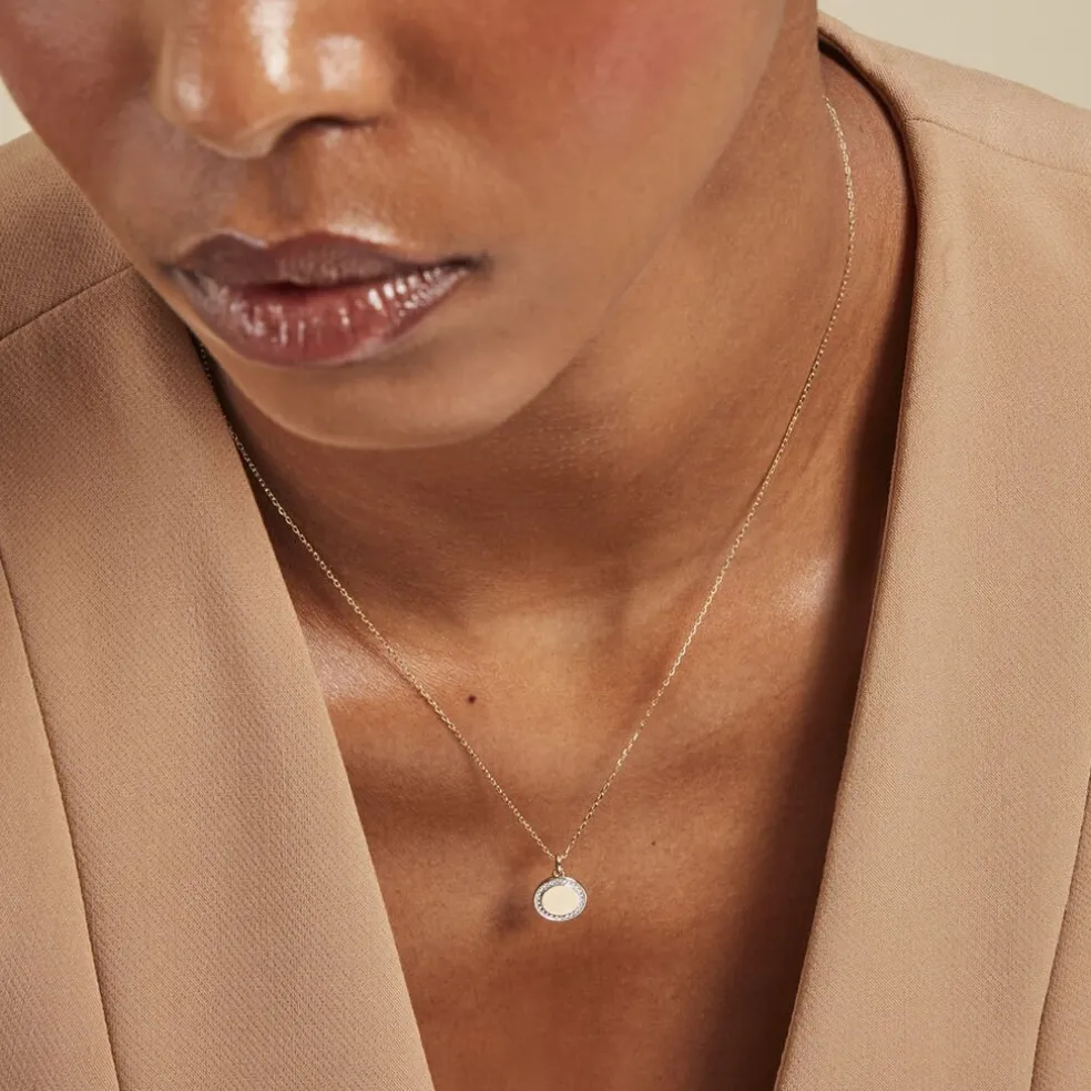 Collier Promesse Pour L'eternite Or Jaune Diamant