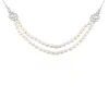 Collier Pygmalion Argent Blanc Oxyde De Zirconium Perle De Culture