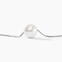 Collier Rada Maille Venitienne Argent Blanc Perle De Culture