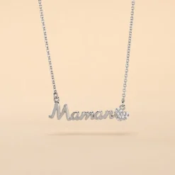 Collier Rera Argent Blanc Oxyde De Zirconium