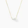 Collier Riitta Or Jaune Perle De Culture Oxyde De Zirconium