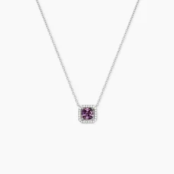 Collier Rio Argent Blanc Oxyde De Zirconium
