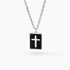 Collier Romaji Argent Blanc