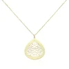 Collier Sautoir Acier Doré Iwona