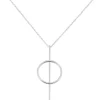 Collier Sautoir Timie Acier Blanc