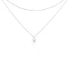 Collier Savino Argent Perle De Culture