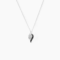 Collier Sculptural Or Blanc Diamant