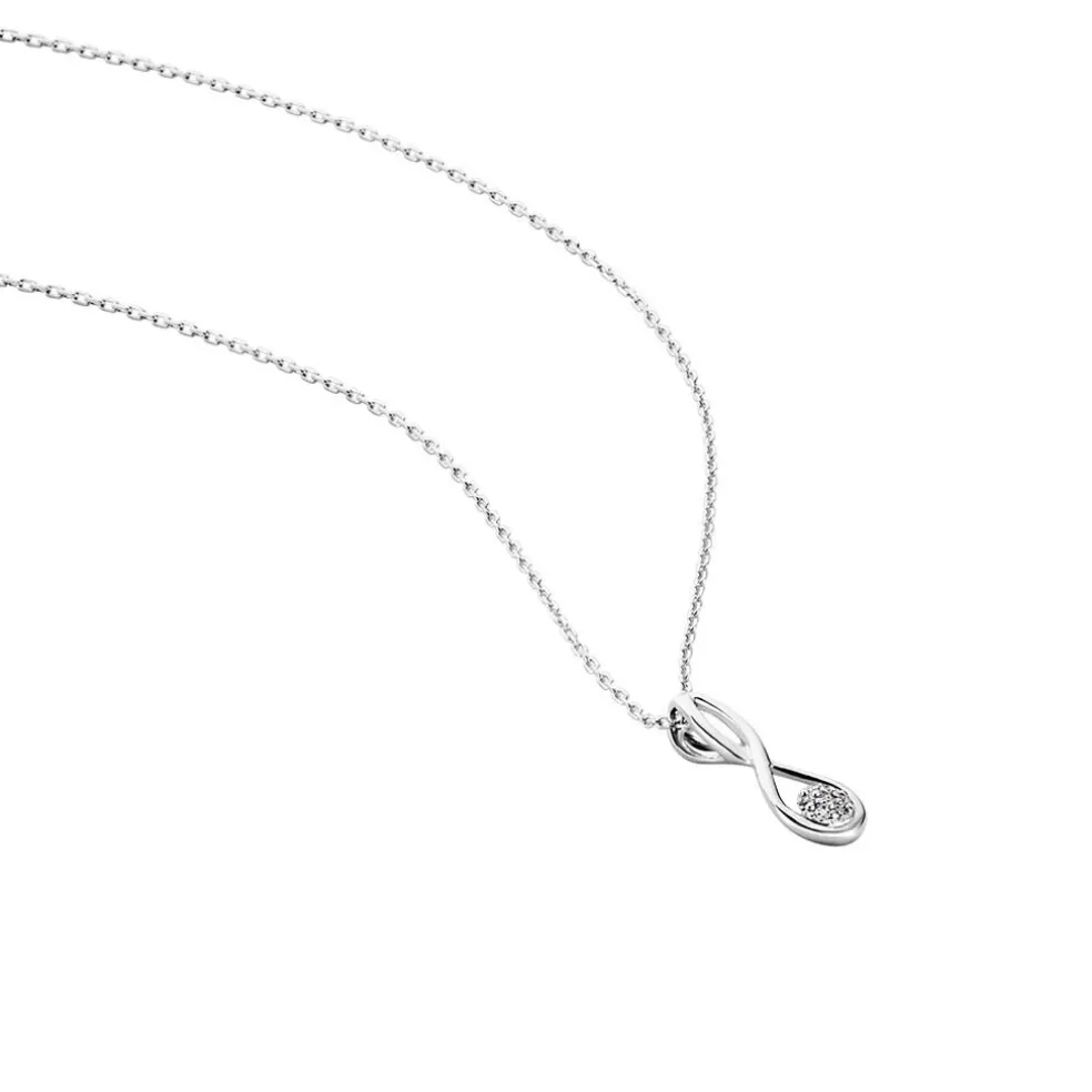 Collier Shaeen Or Blanc Diamant