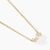 Collier Shiny Garden Or Jaune Oxyde De Zirconium