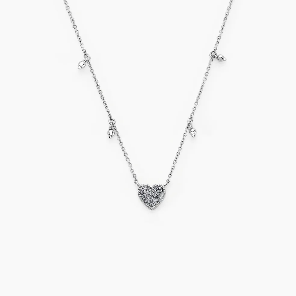 Collier Sibie Argent Blanc