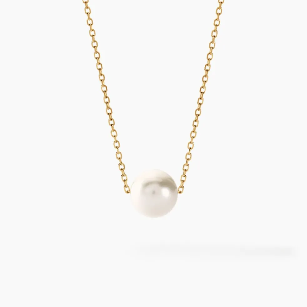Collier Sissy Or Jaune Perle De Culture