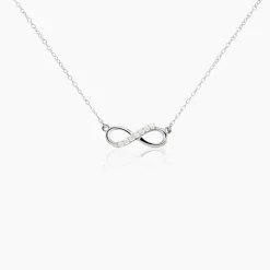 Collier Sohila Argent Blanc Oxyde De Zirconium