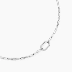 Collier Soho Argent Blanc