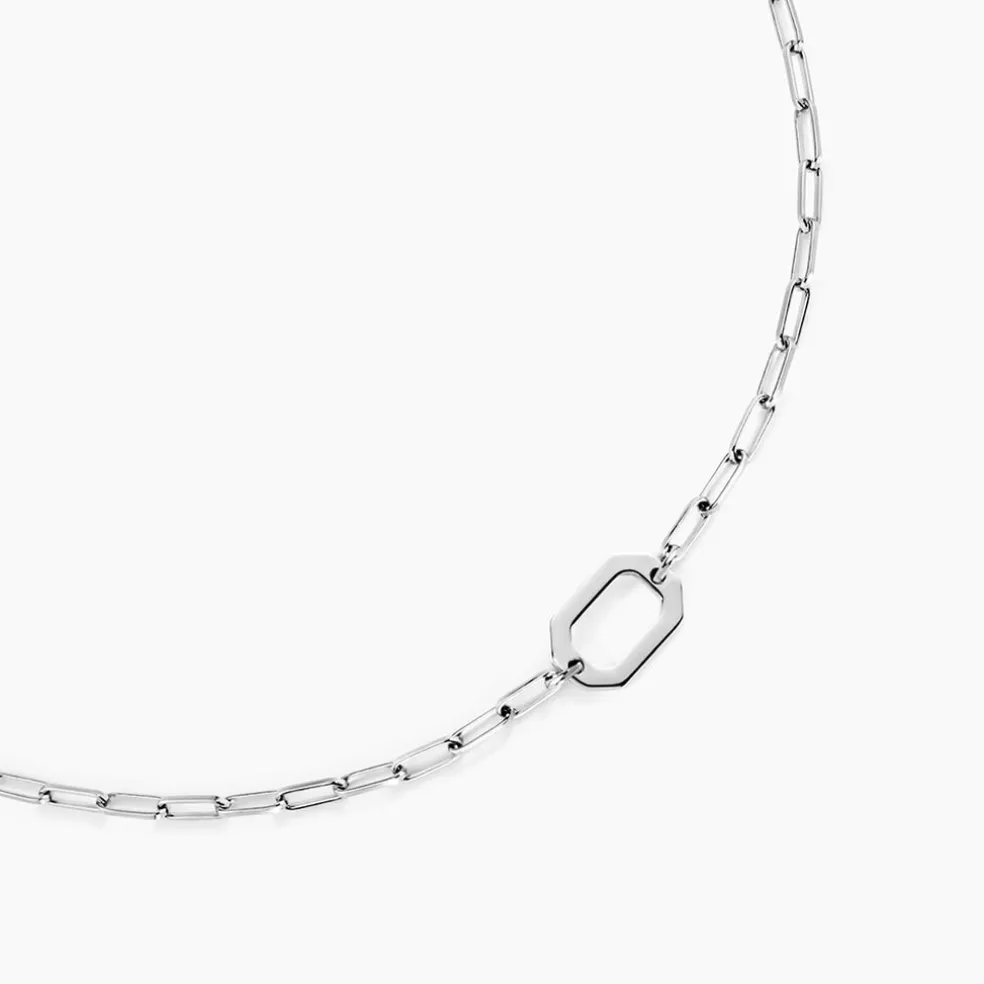Collier Soho Argent Blanc