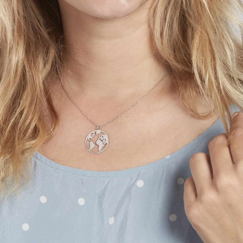 Collier Soukaina Argent Blanc