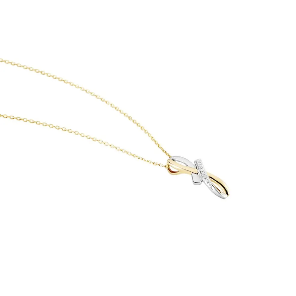 Collier Soukayna Or Bicolore Diamant