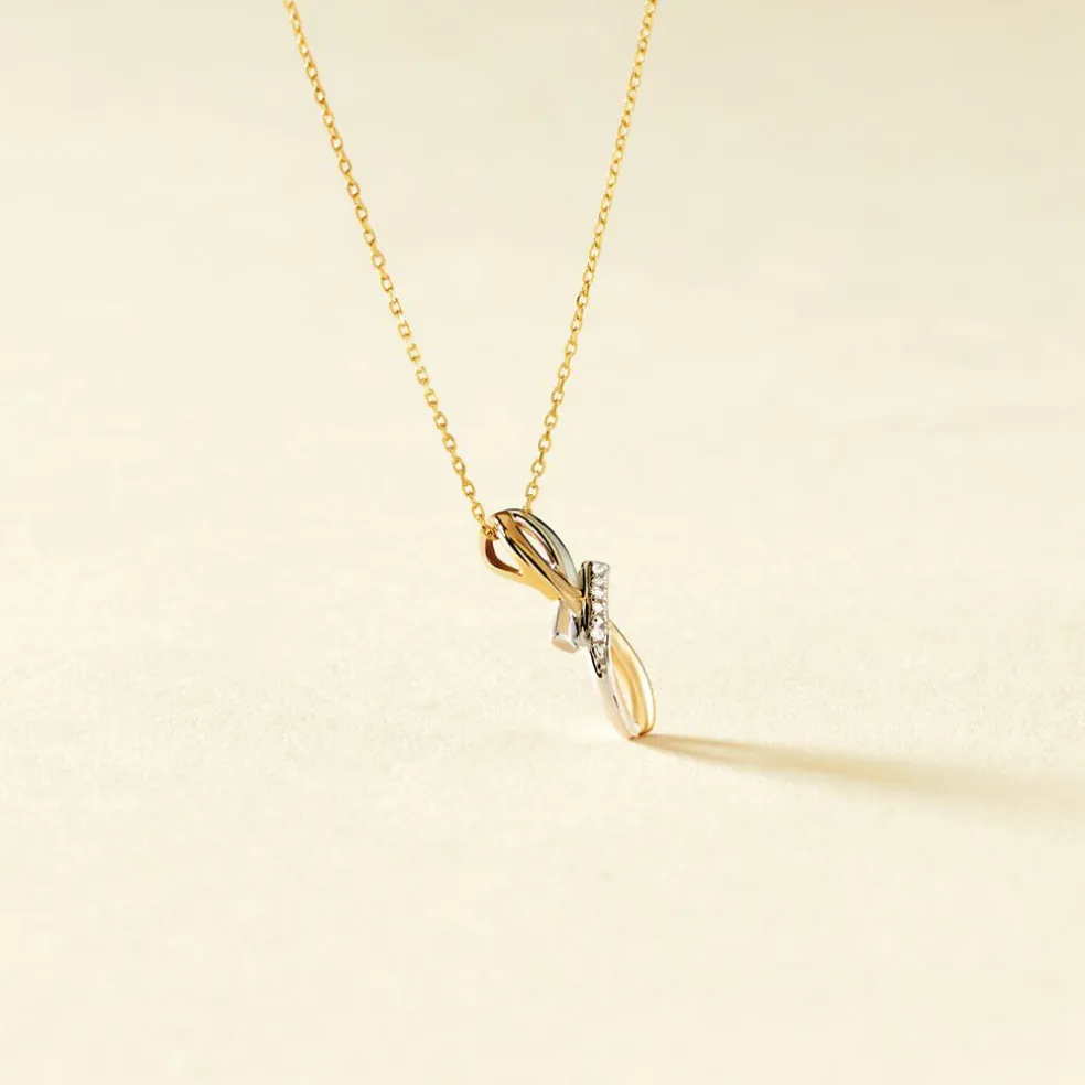 Collier Soukayna Or Bicolore Diamant