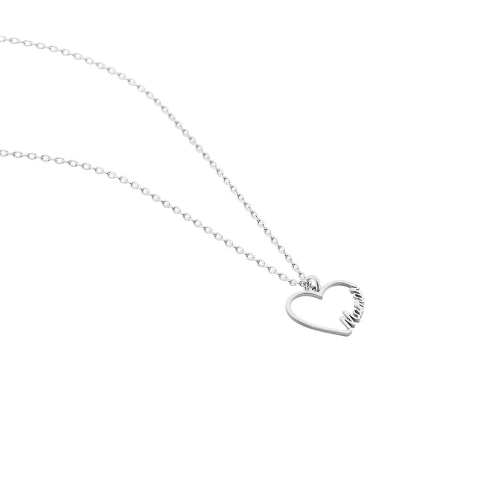 Collier Soumia Argent Blanc