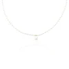 Collier Stella-rose Or Jaune Perle De Culture