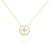 Collier Sweet Rosace Or Jaune Oxyde De Zirconium