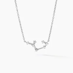 Collier Vega Argent Blanc Oxyde De Zirconium
