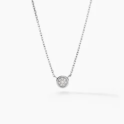 Collier Violanda Or Blanc Diamant